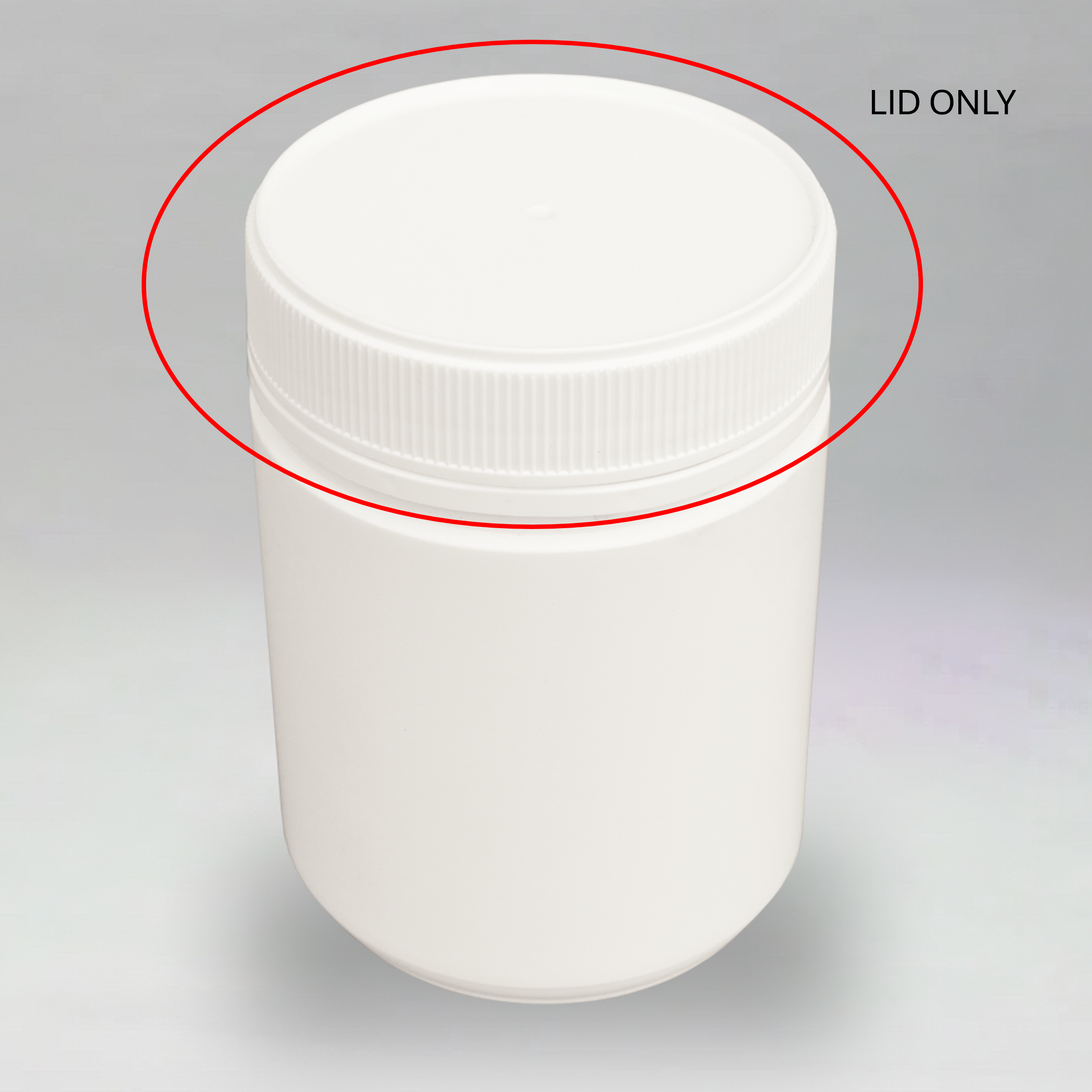 Round Powder Pot 500ml & 83mm lid