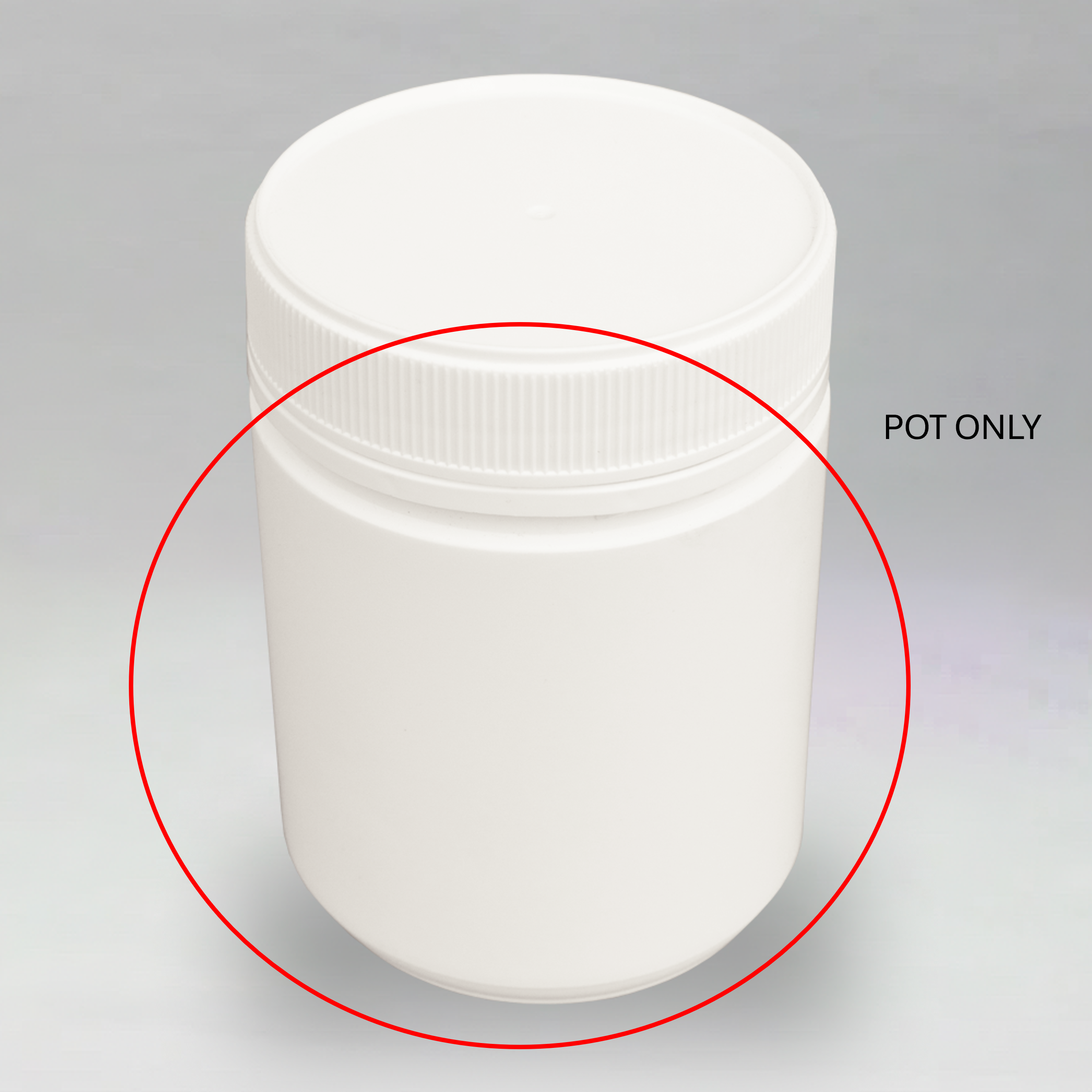 Round Powder Pot 500ml & 83mm lid