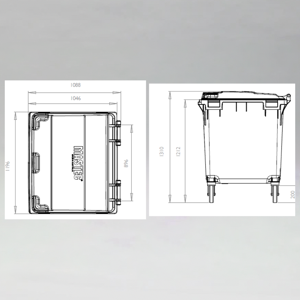 Wheelie Bin 1100L