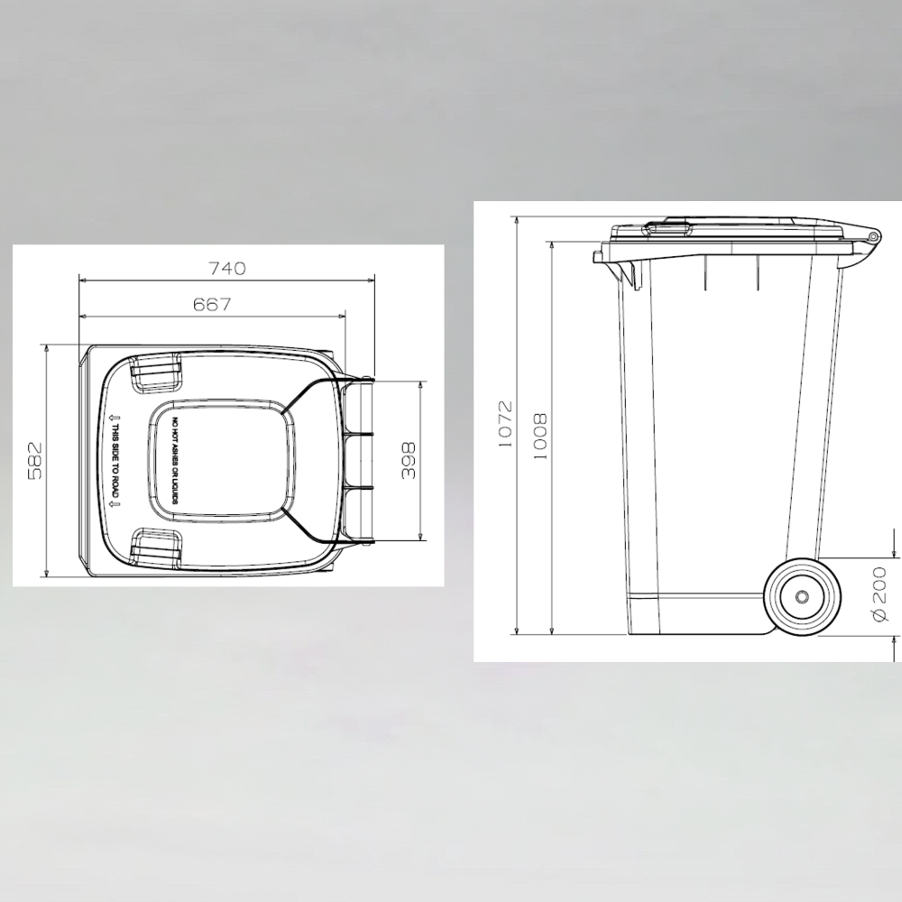 Wheelie Bin 240L ON SPECIAL WAS $119.48 NOW $85.65