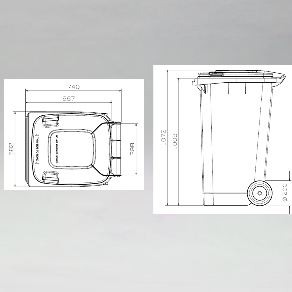 Wheelie Bin 240L