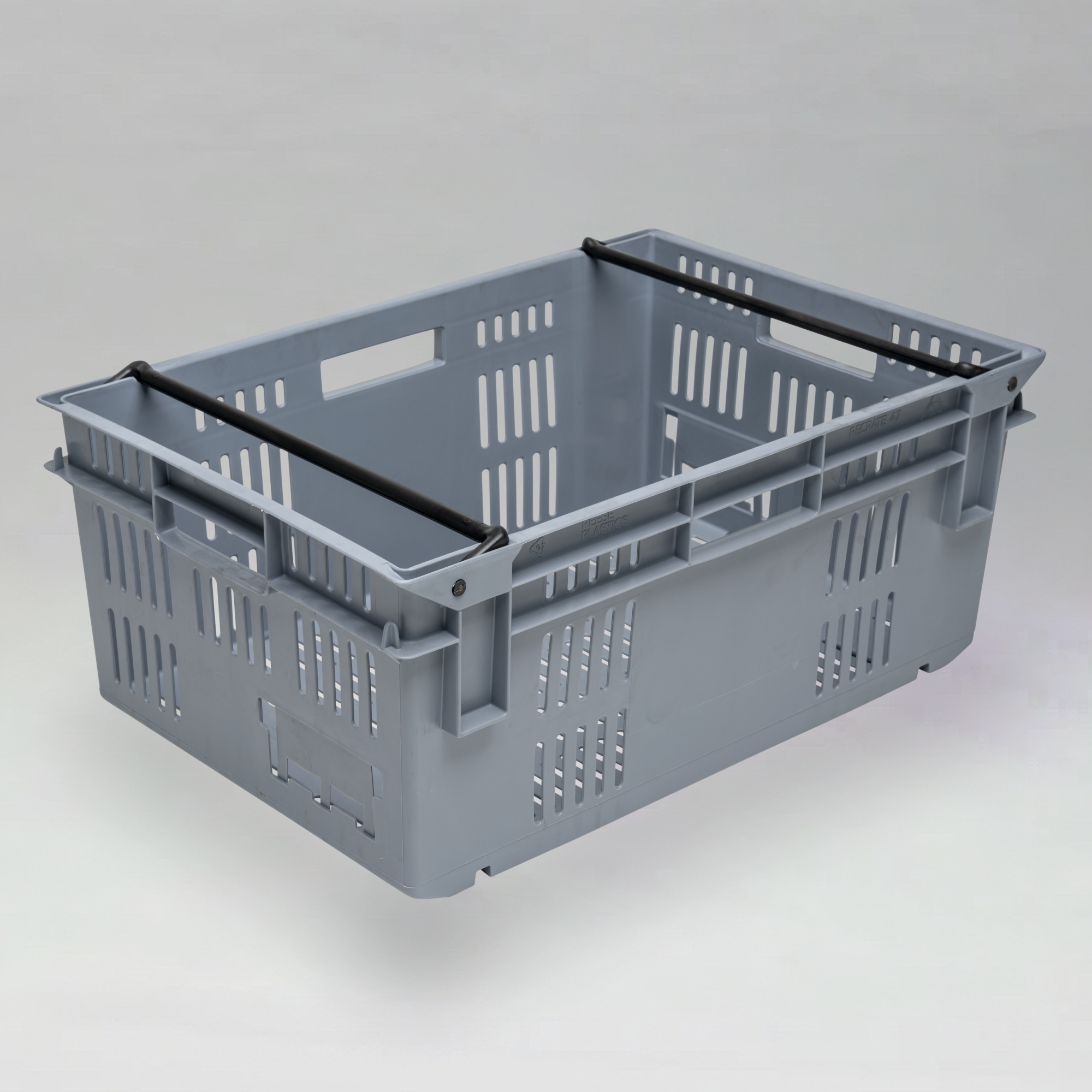 ProCrate 47 Swing Bar Nesting Produce Crate 47L.  ON SPECIAL 20% OFF THIS MONTH ONLY