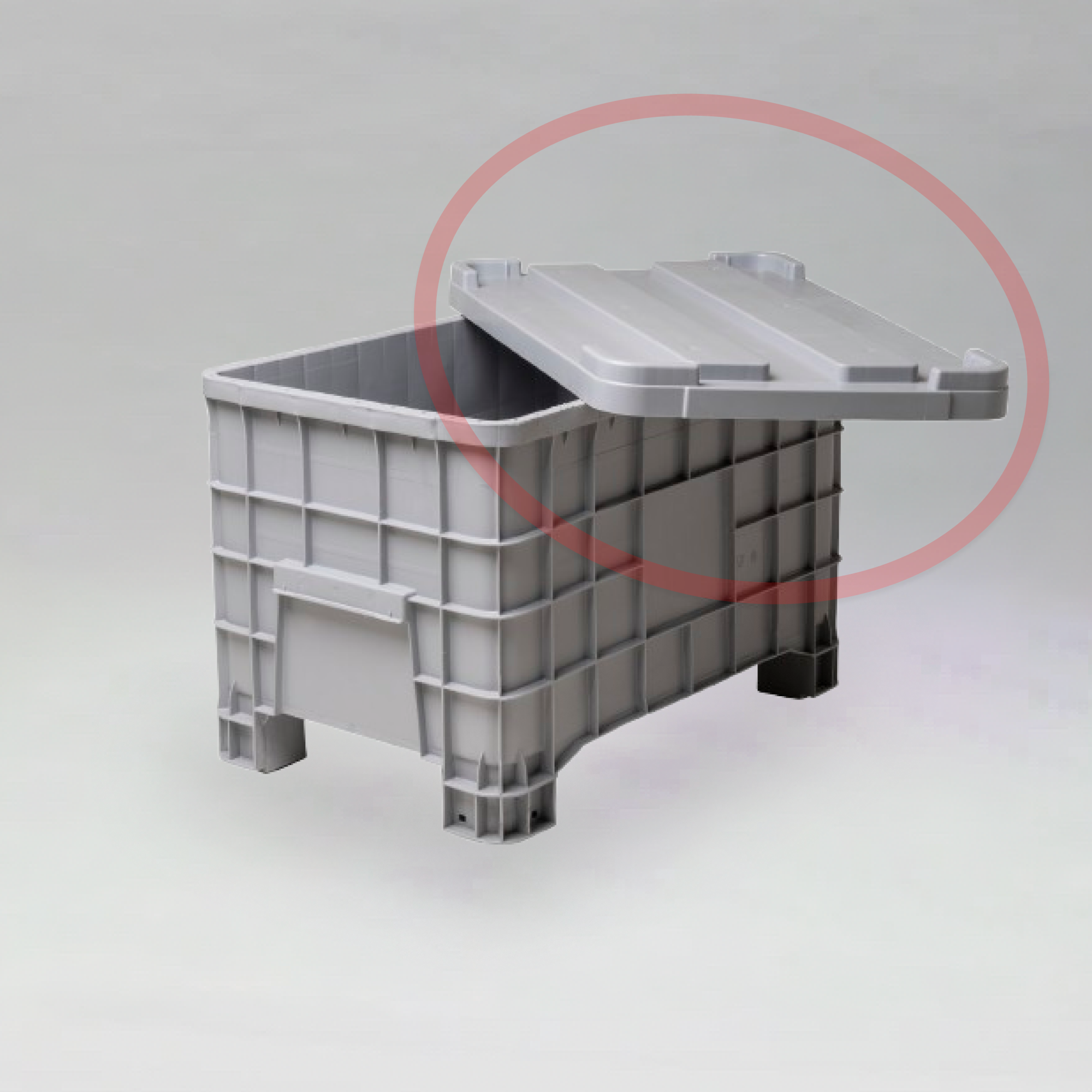 AGRI PALLET LID 300 - LIGHT GREY - ITALY