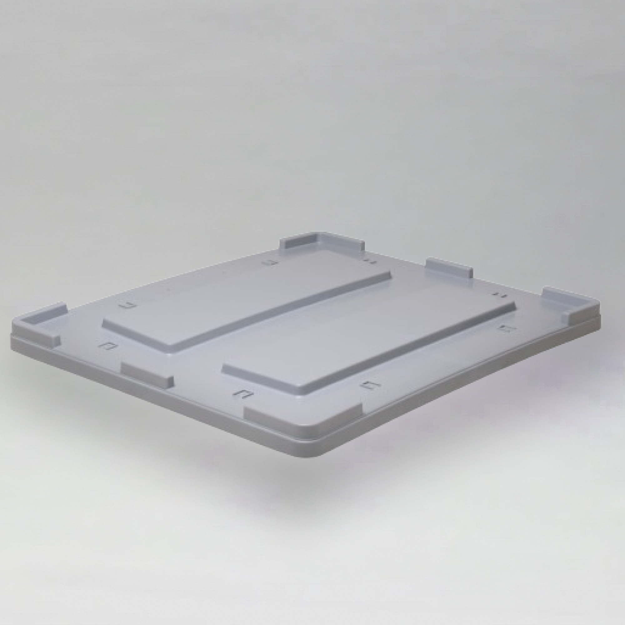 AGRI PALLET LID 610 400 - LIGHT GREY - ITALY